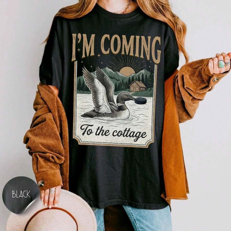 I'm Coming To The Cottage Shirt, Hockey Movie Era Tshirts, BT Merch Gifts, Team Hollanov & Rosanov - Phong cách 7 - Xem 1