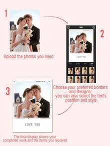 Personalized Couple Photo Prints - Customized Anniversary And Valentine's Day Gifts For Him/Her | Available In 1, 5, 10 Pieces | Unique Romantic Gifts For Boyfriend, Girlfriend, Best Friends | Heartfelt Love Story Art Gift For Birthday, Anniversary. Gifts For Her, Gifts For Him, Couple Photos, Christmas Gifts, Personal Items - Multicolor - View 4
