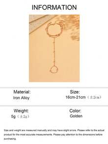 2件套经典金色串珠链条手链，优雅女士饰品，适合日常佩戴和派对场合，手工制作，链长可定制 - 金色 - 查看 5