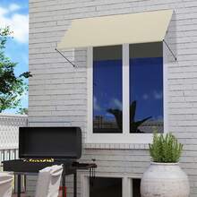 Retractable Awning With Articulated Arms, Balcony Awning, Retractable Awning, Balcony Awning, Sun Protection, Weather Resistant, Provides Shade, Retractable For Windows, Balcony, UV Resistant - Beige - View 3