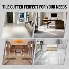 Cortadora manual de azulejos de 48 pulgadas con marco de aleación de aluminio, rieles dobles, rueda de corte de carburo de tungsteno, guía láser y patas antideslizantes para cortes precisos de baldosas de cerámica y porcelana. - A - Ver 8