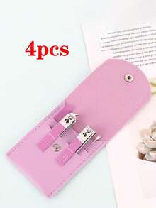 4/7件套美甲套装，旅行美甲工具套装，男女通用指甲钳，专业指甲剪套装 - 彩色 - 查看 16