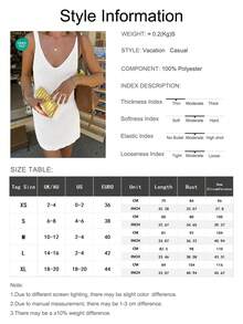 Đầm ngắn nữ không tay, màu trơn, nhẹ, thích hợp mặc đi nghỉ mát, mùa hè, màu trắng. - trắng - Xem 6