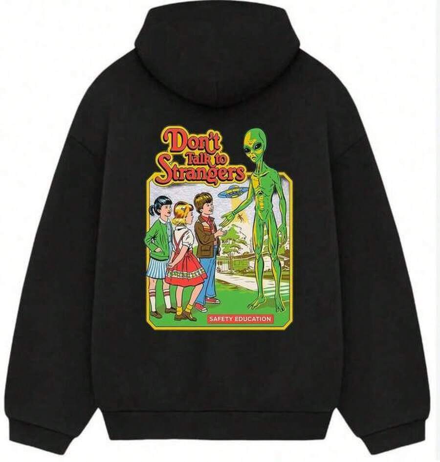 Men Outdoor Hoodies & Sweatshirts - Black - View 1