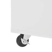 Mobile Storage Islands - White+Natural + MDF-2 - View 11