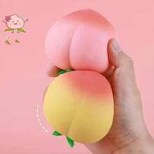 创意减压逼真桃子挤压玩具，慢回弹减压小工具 - 彩色 - 查看 10