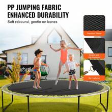 Replacement Trampoline Mat, Jumping Mat Fits 14ft Frame, Universal Jumping Mat For 14ft Round Trampoline, Reinforce UV-Resistant Mat With Spring Tool & Durable V-Rings, Fit 7" Spring Length - 14-inch Length, 7-inch Diameter - View 3
