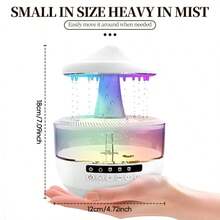 350ml Colorful Mushroom Music Aroma Humidifier, Remote Control, Ultra-Quiet Operation, 12-Hour Long Battery Life, Ideal For Bedroom, Living Room, And Halloween Decorations - 1PC - 查看 4