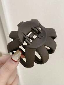 1个极简南瓜发爪夹，日常发型配饰，发爪，多功能发夹，母亲节、返校季、感恩节、新年、情人节、嘉年华等节日礼物发饰花朵发夹 - 彩色 - 查看 4