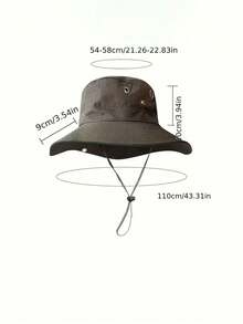 男士夏季遮阳帽，徒步钓鱼防紫外线帽，户外透气遮阳帽，男士骑行帽，渔夫帽 - 彩色 - 查看 11