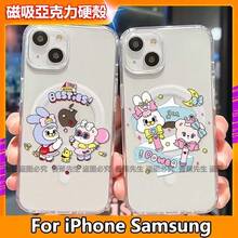 Funda magnética para teléfono estilo coreano Rico Pinco compatible con iPhone 17 16 15 14 Pro Max S25 - transparente - Ver 6