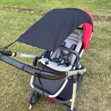 Baby Stroller Sun Shade, Infant Pram Sunshade Canopy, Stroller UV Protection Cover, Summer Sunscreen Cloth - Multicolor - View 2