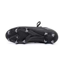 Women's Lace-Up Casual Versatile Studded Soccer Sneakers - Black/Dark Gray - View 5