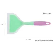 Semi-Transparent Silicone Spatula, Non-Stick Cookware, Heat Resistant Kitchen Tool, Oil Control - Multicolor - View 4