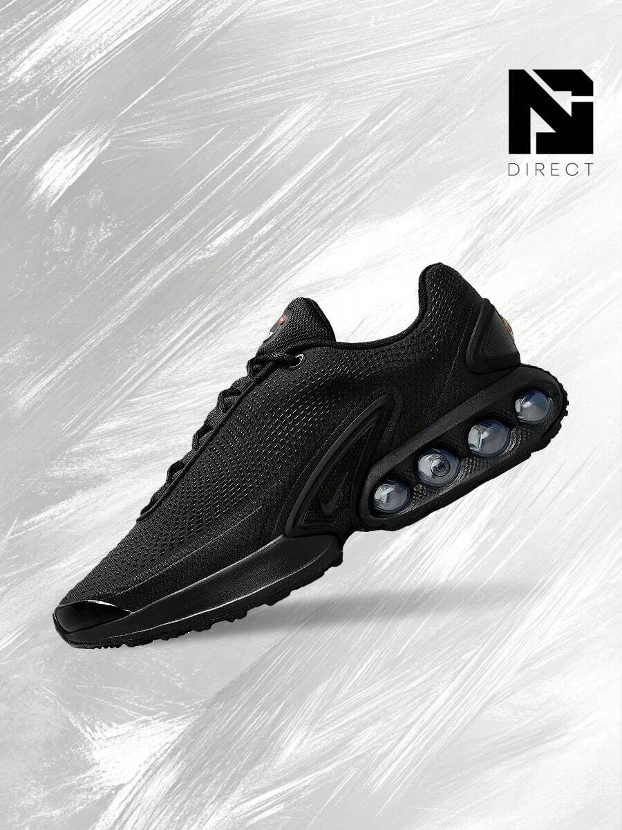 Nike Air Max Dn Black Metallic Grey – Men's Lifestyle Sneakers – Shoes For Man -Vintage-Spring & Summer-Inspired Running Shoes, Shock-Absorbing Comfort, Gym To Streetwear Casual Wear-Mother's Day Gifts-Father's Day Gift– DV3337 006 - Black/Black/Black/Metallic Dark Grey - 查看 1