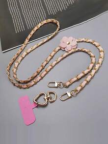 Long Floral Leather Lanyard Strap, Sturdy Camera Neck Strap, Crossbody Phone Holder, Anti-Lost Outdoor Accessory - Multicolor - View 10