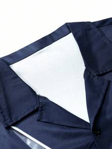 Áo sơ mi nam tay ngắn in hình Tượng Nữ thần Tự do theo phong cách đường phố, kiểu dáng độc đáo, đa năng, mang hơi hướng người nổi tiếng, thích hợp cho mùa hè, lễ Phục sinh và kỳ nghỉ biển. - Xanh đậm - Xem 3