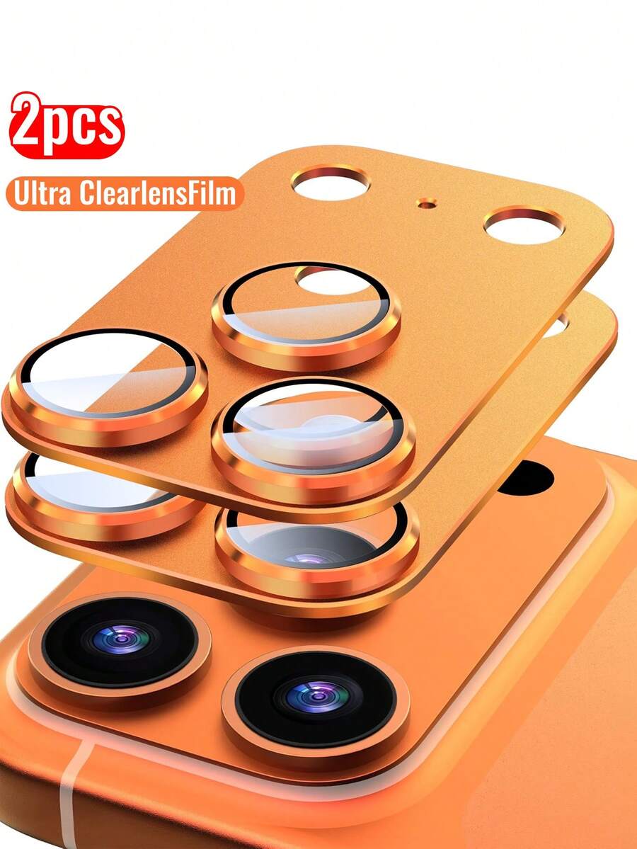 2 Stücke integrierter Linsenfilm kompatibel mit iPhone 17/17Pro/17Air/17Promax, kratzfest, verschleißfest, elegant, staubdicht, geeignet für täglichen Schutz, Büro, Zuhause, Linsenschutz, Handykameraabdeckung, wasserdicht, stoßfest, kratzfest