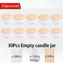 Bộ 46 hũ đựng nến sáp cao cấp kèm nắp an toàn - Hộp tròn tự làm dùng để làm nến, thủ công mỹ nghệ và lưu trữ nhiều vật dụng khác. Món quà hoàn hảo cho phụ nữ, bạn gái, mùa đông, ngày Valentine, trang trí năm mới, trang trí phòng và những món quà thú vị. - Nhiều màu - Xem 14