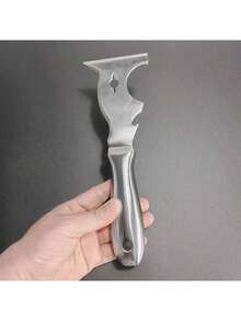 10 In 1 Multi Use Putty Knife Stainless Steel Paint Scraper Removal Construction Tool For Wallpaper Can Opener Home DIY - One-piece Stainless Steel Putty Knife - View 2