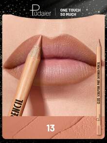 Pudaier 1支防水裸色唇线笔，3D立体唇形笔，情人节甜蜜礼物 - 13 - 查看 7