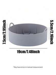 2pcs Round Basket Tray, Nonstick Reusable Air Fryer Pot Iners, Oven Microwave Cake Pan Kitchen Accessores - Multicolor - View 2