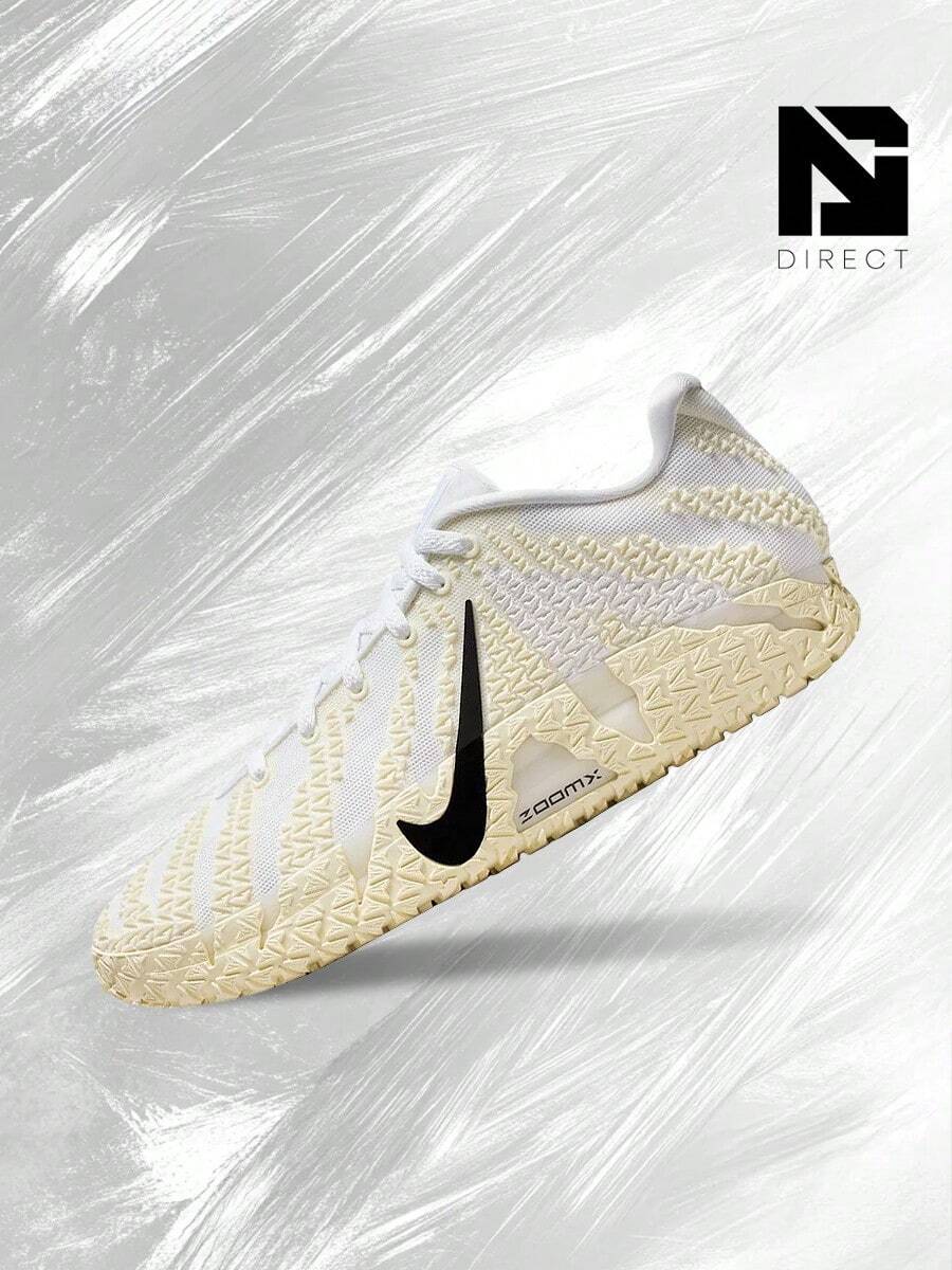 Nike Ja 3 Sound Check – Men's Lifestyle Sneakers – Shoes For Man-Vintage-Autumn & Winter-Inspired Running Shoes, Shock-Absorbing Comfort, Gym To Streetwear Casual Wear - Prefect Thanks Giving Day & Chrismas Gift- HF2794 101 - White/Black/Coconut Milk - 查看 1