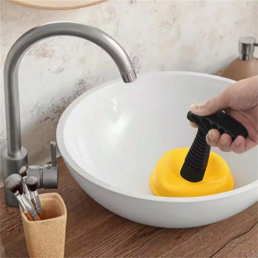 Silicone Toilet Drain Cleaner, Vacuum Plunger High Pressure Pump Drain Opener, Reusable Household Drain Remover - Multicolor - View 1