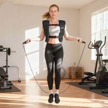 8kg Adjustable Weighted Vest With Reflective Strips | Running & Exercise Vest, Black - Default - View 11