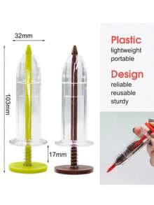 1pc Hand-Held Seed Spreader - Manual Precise Seeding Tool With Transparent Tube And Ergonomic Handle, Durable Plastic, Suitable For Garden, Potted Plants, Lawn, Seedlings, Seed Disperser - A - View 9