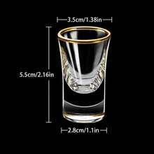 Copa de cristal de lujo para Sake Shochu, copa deé de doble fondo, lámina dorada, regalos de alta gama, licor duro UEVJ - verde - Ver 11