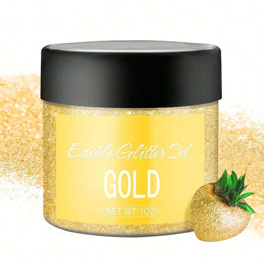 Edible Glitter - 30g Edible Luster Dust Metallic Coloring Glitter For Drinks, Baking, Cake Decorating - Edible Dust Powder Shimmer Sprinkle Powder For Icing, Candy - Multicolor - View 1