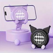 卡通创意可调节高度手机高级支架，非常适合观看视频和听音乐，是家居和办公室装饰的完美之选，办公桌配件 | 趣味设计 | 可调节支架，情人节礼物。 - 白色 - 查看 5