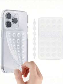 双面硅胶免提吸盘手机支架，可用于手机，也可作为减压玩具、手机试用和维修工具、情人节礼物、母亲节礼物。 - 28粒雙面吸盤 - 查看 6