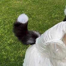 Handcrafted Faux Fur Fox Tail For Cosplay - Flexible Iron Wire-Core, Party & Event Costume Accessory Without Electricity Required - Colorful - View 1