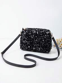 Sequin Fashion Women's Shoulder Bag, Ladies Small Crossbody Pillow Bag - Multicolor - View 6