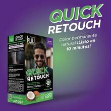 TendenciaKÜÜL Quick Retouch - Tinte para el Cabello sin Amoníaco, Retoque Rápido de Cabello Gris para Cabello, Barba y Bigote, Fórmula Práctica, Ideal para Retocados Express, Color Negro Instantáneo, 100 ml Calidad Premium - Negro - Ver 3