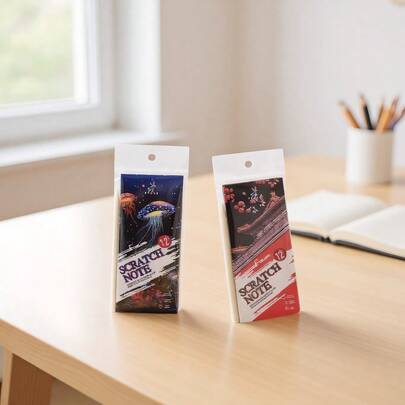 1 PC Colorful Bookmark Scratch Paper - Vibrant Holographic Rainbow Colors, Pre-Printed Patterns, Paintable, No Mess & Portable Art Creation | Stress-Relieving & Fun Graffiti Scratch Paper For Kids & Students | Ideal For DIY Bookmark Making, Glass & Wall Decoration, Classroom Crafts, Party Favors & Holiday Gift Making