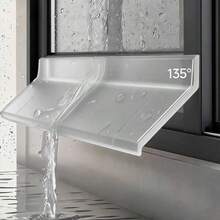 Transparent Waterproof Sealing Strip Window Water Blocking Bar Self Adhesive Door Under Draft Stopper Balcony Water Deflector - Transparent - View 3