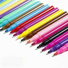 208pcs Art Supplies Set With Colored Pencils, Paint Brushes, Crayons, Markers, Acrylic Paint Markers, Acrylic Paint Set, Sketch Book & Drawing Pad For Kids - Hồng - Xem 5