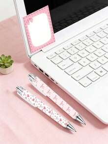 16件套白色和粉色蝴蝶结主题文具套装，包括可爱的蝴蝶结口袋笔记本、圆珠笔、迷你笔记本，非常适合蝴蝶主题的婴儿派对、生日派对和办公用品。 - 長方形蝴蝶結便利貼+蝴蝶筆 - 查看 9