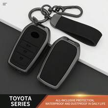 Zinc Alloy Car Key Fob Cover Shell | Durable Exterior Shell Keyless Entry Protective Case Fit For Avalon CHR C-HR Camry Corolla Prius Prado RAV4 - Bracelet - View 4