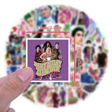 56张僵尸高中主题贴纸，高品质精美贴纸，适用于剪贴簿、日记本、笔记本电脑、保险杠、滑板、水瓶、电脑、手机、安全帽、汽车贴纸和装饰贴花 - 隨機風格 - 查看 2