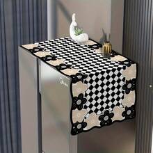 New Luxury High-End Refrigerator Dust Cover Cloth, Suitable For American Style Single/Double Door Refrigerators, Refrigerator Top Cover,Mother's Day Gift,Bedroom Decor,Garden,Kitchen Decor,Summer,Beach,Travel Essentials,Room Decor,Squishy,Graduation - Multicolor - View 10