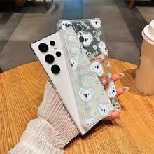 透明なソフトカードスロット付き Coala プレミアムパターン電話ケース 耐衝撃カバー A54/A53/A52(A52S)/A34(5G)/A14(5G)/S21/S22/S23/S23+/S23U および S24 シリーズ A15/A35(5G) と互換性あり/A55(5G)/A25(5G) 最新 S25 シリーズ A16/A36/A56 - 透明な黒 - チェックする 5