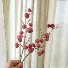 12个仿真南瓜枝，塑料材质，仿真效果逼真，手工制作，优雅美观。 - 彩色 - 查看 10