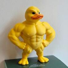 1pc 2026 New Contrasting Aesthetic Muscle Duck 3D Printed Creative Desktop Decor, Gym/Office Personalized Decoration, Humorous Cultural Gift - Perfect Gift - Birthday Gift - Boy Gift - Girl Gift - Easter Gift - Valentine's Day Gift - Multicolor - View 10