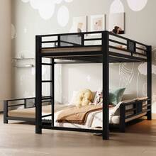 Kids Bed Frames, Headboards & Footboards - Black + Metal + 140cm*200cm - View 4