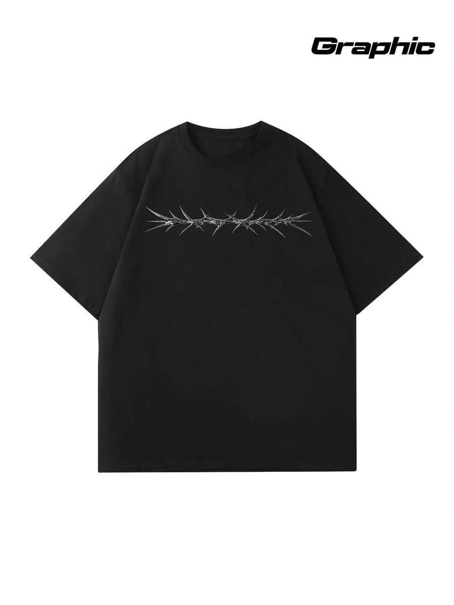 Men Outdoor Tees & Tanks - Black - View 1