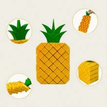 1pc 2026 New Dynamic Adjustable Pineapple Relaxation Device, 3D Printed Multi-Joint Tactile Model, Adult Anxiety Relief & Focus Tool, Office Desk Interactive Device - Perfect Gift For Birthday, Valentine's Day, Easter, Etc. - Multicolor - View 3